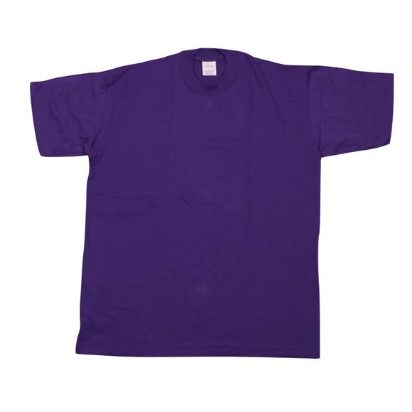 NOS Vintage 90s Rockabilly Blank T-Shirt Purple XL - Picture 1 of 5